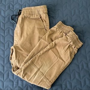 Brooklyn Cloth Boys Tan Jogger Pants size 7